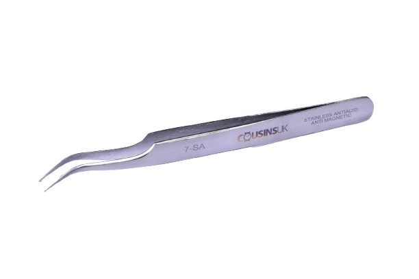 Swiss-Style Fine Tip Curved Tweezers